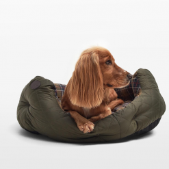 Barbour Quilted Dog Bed 30 inch Olive