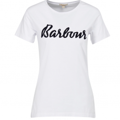 Barbour Otterburn T Shirt White Navy