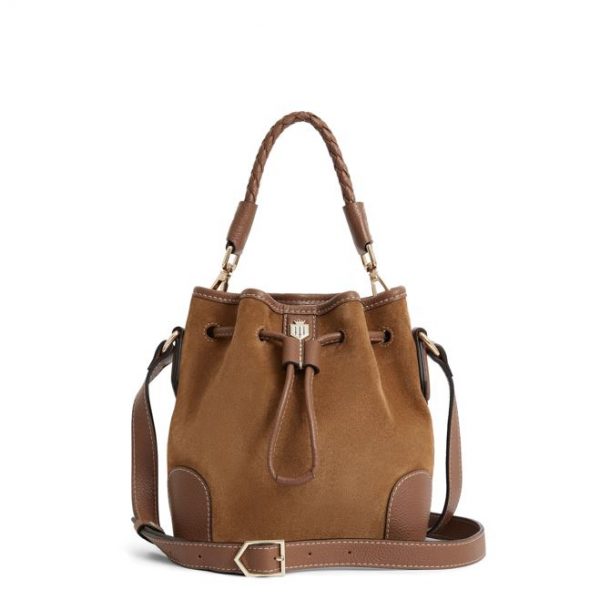 Fairfax & Favor The Mini Bibury Bucket Bag - Tan Suede - Ruffords ...