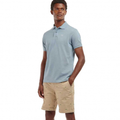 Barbour Sports Polo Washed Blue
