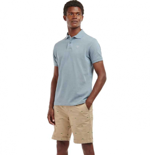 Barbour Sports Polo Washed Blue