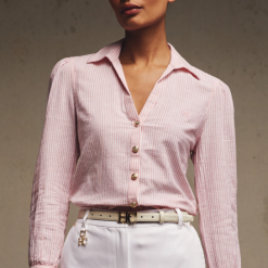 Holland-Cooper-Classic-V-Neck-Blouse-Pink-Stripe-Ruffords-Country-lifestyle.2