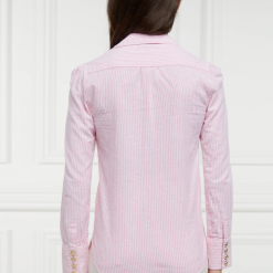 Holland-Cooper-Classic-V-Neck-Blouse-Pink-Stripe-Ruffords-Country-lifestyle.5