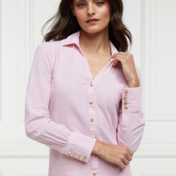 Holland-Cooper-Classic-V-Neck-Blouse-Pink-Stripe-Ruffords-Country-lifestyle.8