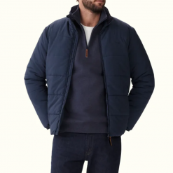 R M Williams Padstow Jacket Navy