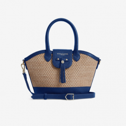 Fairfax & Favor Mini Windsor Basket Bag Porto Blue
