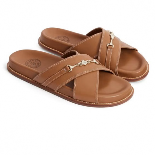 Fairfax and Favor Southwold Sandal Tan Leather