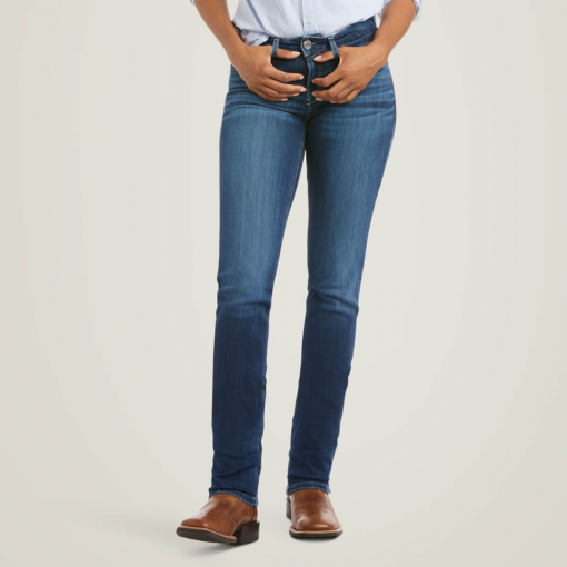 Ariat R.E.A.L. Perfect Rise Abby Straight Jean - Mackenzie Denim