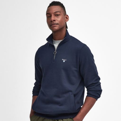 Barbour Beckhill Half Zip sweater navy