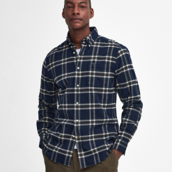 Barbour Bromley Tailored Shirt Navy