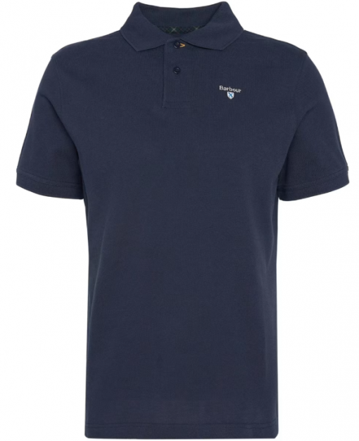 Barbour Tartan Pique Polo Shirt Sapphire Navy Rufford s Country Lifestyle