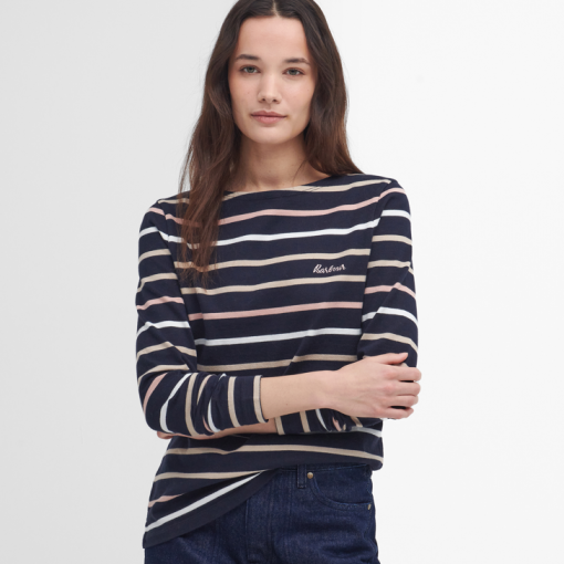 Barbour Hawkins Top Navy Stripe