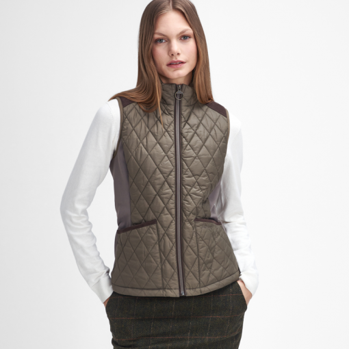 Barbour High Field Gilet Winter Green Classic