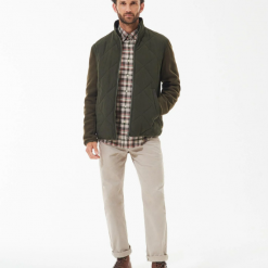 Barbour-hybrid-fleece-olive-ruffords-country-lifestyle 2