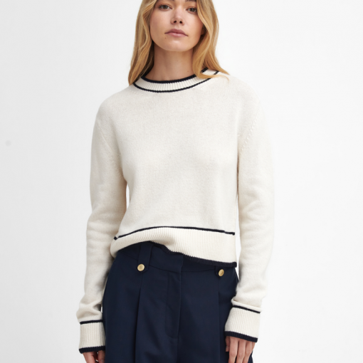 Barbour Rochelle knitted jumper cloud