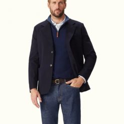 R M Williams Compass Blazer- Navy