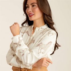 ariat-clarion-blouse-sepia-horse-print-ruffords-country-lifestyle4