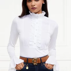 holland-cooper-melissa-jersey-blouse-white-ruffords-country-lifestyle