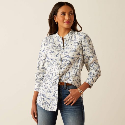 Ariat Clarion Blouse Toile Scene