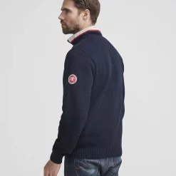 Holebrook-Classic-Knitted-Windproof-Sweater-Navy-Ruffords-Country-Lifestyle2