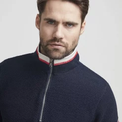 Holebrook-Classic-Knitted-Windproof-Sweater-Navy-Ruffords-Country-Lifestyle3