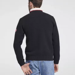 Holebrook Classic Knitted Windproof Sweater - Black