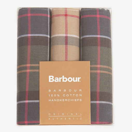 Barbour Handkerchief Gift Box Set - Tartan Assortment 1