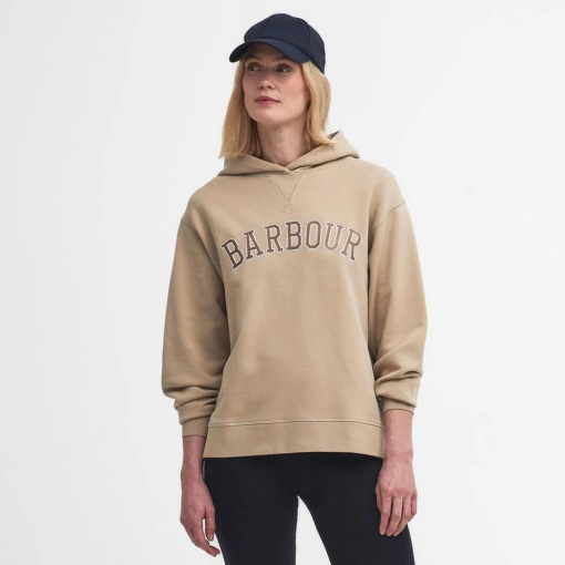 Barbour Northumberland Hoodie - White Pepper