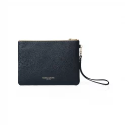 Fairfax & Favor Highbury Clutch - Tan/Navy