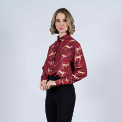 Hartwell Lydia Shirt - Cherry Horses