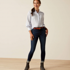 Ariat-Charolais-Blouse-Blue-Pinstripe-Ruffords-Country-lifestyle.3