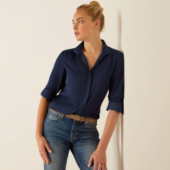 Ariat Charolais Blouse Navy