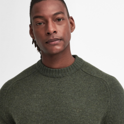 Barbour-Grangetown-crew-neck-jumper-Mid-Olive-Ruffords-Country-lifestyle.5