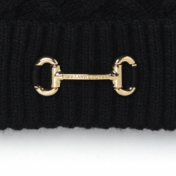 Holland-Cooper-Horsebit-Bobble Hat - Black-Rufford's-country-lifestyle-store