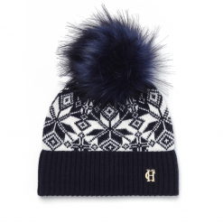 Holland-cooper-Beatrice-Bobble-Hat-ink-Navy-Stripe-ruffords-country-lifestyle-store3