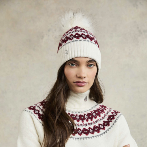 Holland-cooper-jennifer-Bobble-Hat-Natural-Stripe-ruffords-country-lifestyle-store