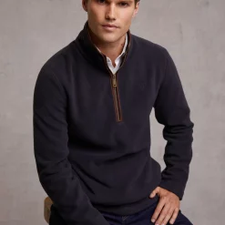 Holland-cooper-mens-Countr-Fleece-Quarter-Zip-ink-navy-Ruffords-country-lifestyle-store2