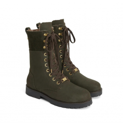 Fairfax & Favor The Anglesey Combat Boots - Moss Green