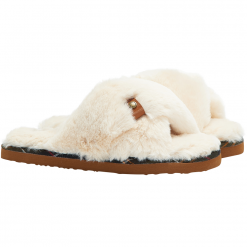 Barbour Eliza Cross Over slippers ivory