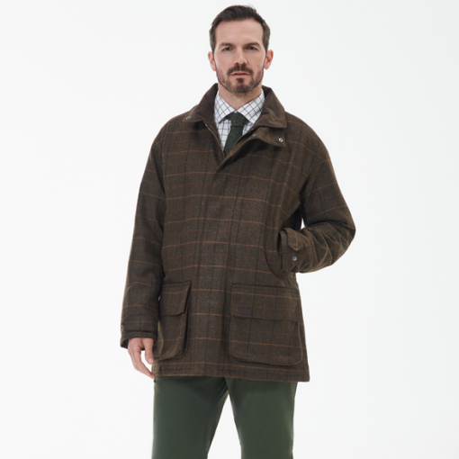 Barbour Wool Beaconsfield Jacket Burnhill Brown check