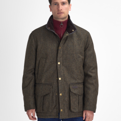 Barbour Hereford Wool Tweed jacket olive