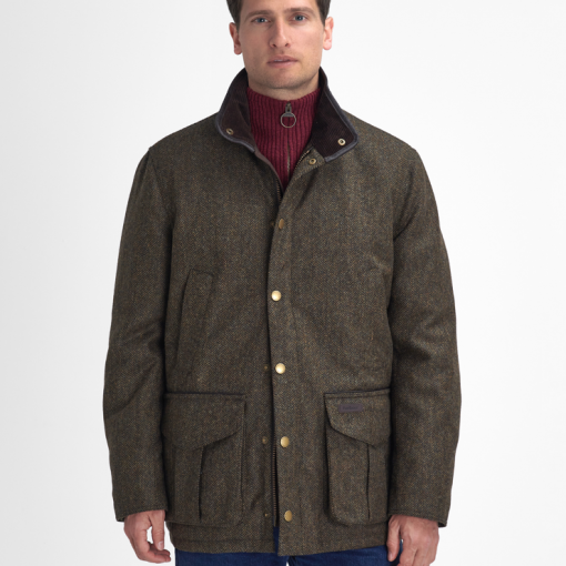 Barbour Hereford Wool Tweed jacket olive