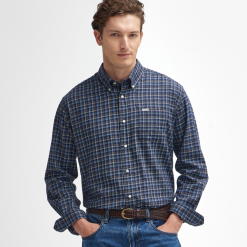 Barbour Ashton regular fit shirt dark navy