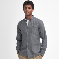 Barbour Buckley Tailored fit shirt grey marl