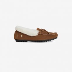 Fairfax and favor Henley shearling lined slipper-Tan suede -Ruffords Country Lifestyle