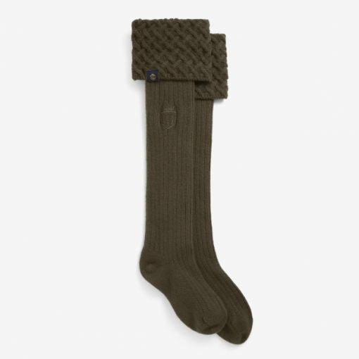 Fairfax and favor explorer merino wool socks moss green