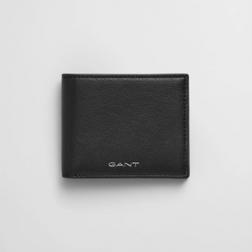 GANT Leather Bi-Fold Wallet - black