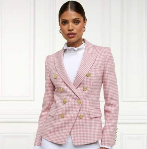 Holland-Cooper-Knightsbridge-Blazer-Light-Pink-Puppytooth-country-lifetstyle