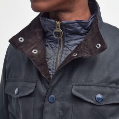 ruffords-country-lifestyle-Barbour-Ogston-casual-Waxed-Jacket-navy9