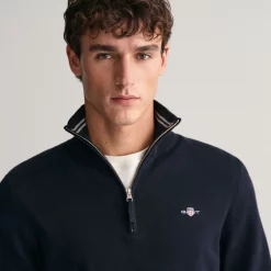 ruffords_country_lifestyle_gant_Classic_Cotton_Half_Zip_Sweater_evening_blue5